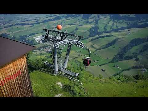 Alpstein von oben: Seilbahn Alp Sigel